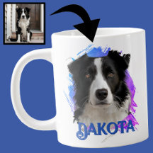 Jolie Photo Moderne et Amusante de Chien Border Co