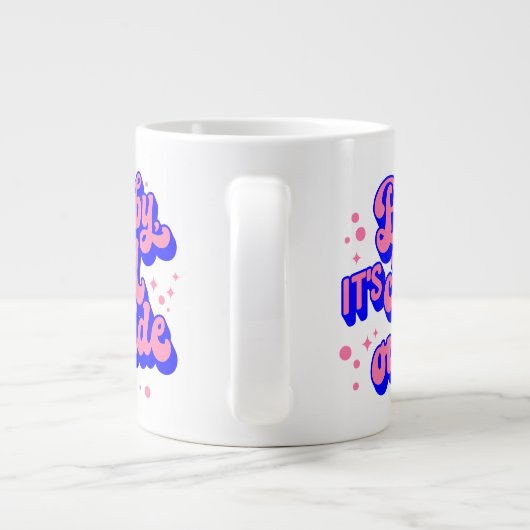 Grande Tasse Jouer bébé, c’est froid en hiver (Dos)