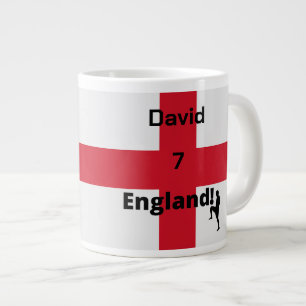 Grande Tasse Joueur de football anglais personnalisable