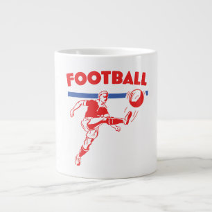 Grande Tasse Joueur de football vintage des années 1950