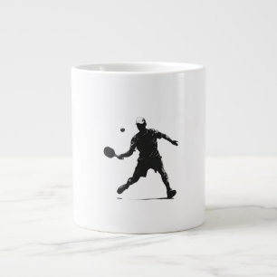 Grande Tasse Joueur de Pickleball Silhouette Sport Design