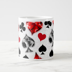 Grande Tasse Joueur de poker Joueur de cartes de jouer costumes