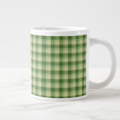 Grande Tasse Journée de la Saint Patrick à Plaid Vert (Droite)