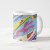 Grande Tasse "Joy" Art Abstrait (Devant droit)