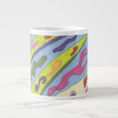 Grande Tasse "Joy" Art Abstrait (Devant)