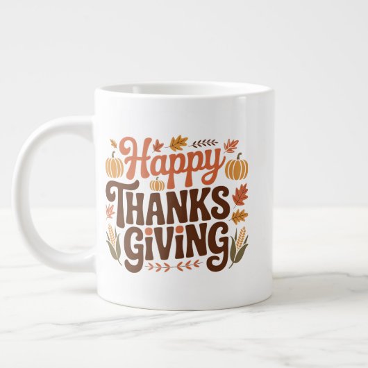 Grande Tasse Joyeuse Action de Grâce (Gauche)