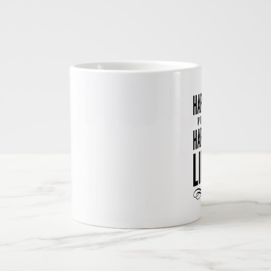 Grande Tasse Joyeuse femme Wise Words Citation blanche (Devant)