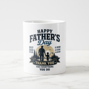 Grande Tasse Joyeuse Fête des Pères - Meilleur Papa du Monde