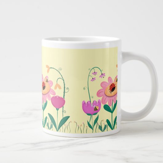 Grande Tasse Joyeuse Fleur (Droite)
