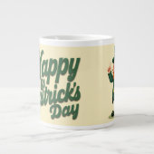 Grande Tasse Joyeuse Saint-Patrick Cute Leprechaun (Devant)