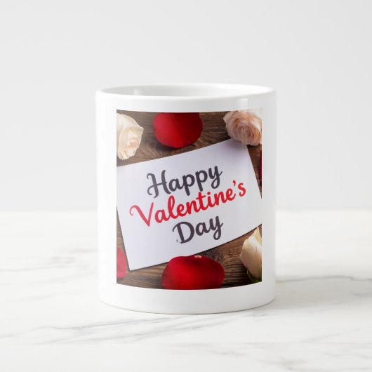 Grande Tasse Joyeuse Saint-Valentin (Devant)