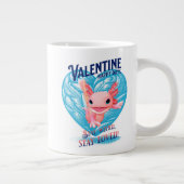 Grande Tasse Joyeuse Saint-Valentin Restez bizarre restez aimé (Droite)