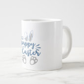 Grande Tasse Joyeuses oreilles de lapin de Pâques et pieds de l (Devant droit)