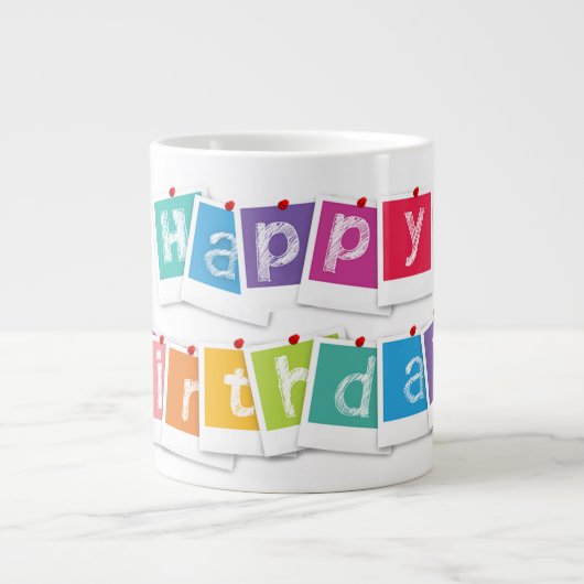 Grande Tasse Joyeux anniversaire (Devant)
