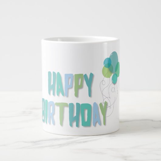 Grande Tasse Joyeux anniversaire (Devant)