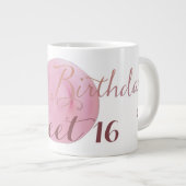 Grande Tasse Joyeux Anniversaire Doux Comme Rose Glace 16 (Devant droit)