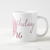 Grande Tasse Joyeux Anniversaire Doux Comme Rose Glace 16 (Droite)