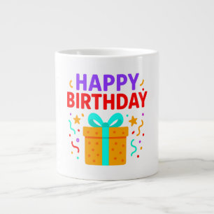 Grande Tasse Joyeux gâteau d'anniversaire Graphic