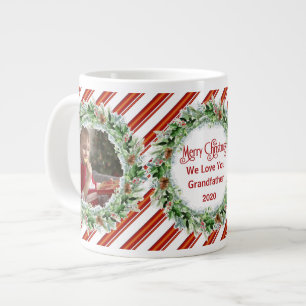 Grande Tasse Joyeux grand-père de Noël Nous t'aimons Photos