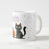 Grande Tasse Joyeux Halloween chat & citrouille (Devant droit)