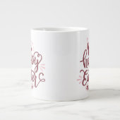 Grande Tasse Joyeux lapin de Pâques à deux tons (Devant)