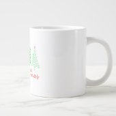 Grande Tasse Joyeux Noël - 4 Arbres (Droite)