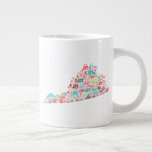 Grande Tasse Joyeux Noël de Virginie