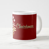 Grande Tasse Joyeux Noël Dk Rouge (Devant droit)