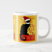 Grande Tasse Joyeux Noël Du Conversation Noir (Droite)