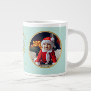 Grande Tasse Joyeux Noël et je t'aime Grand-mère Deux Photos