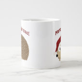 Grande Tasse Joyeux Noël Hérisson (Devant)
