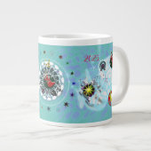 Grande Tasse Joyeux Noël Vent Santa Claus Sock (Devant droit)