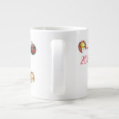 Grande Tasse Joyeux Noël Vent Santa Claus Sock (Dos)