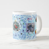 Grande Tasse Joyeux Noël Vent Santa Claus Sock (Devant droit)