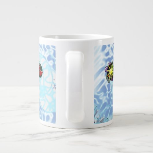 Grande Tasse Joyeux Noël Vent Santa Claus Sock (Dos)