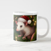 Grande Tasse Joyeux Noël Ya'll avec Possum (Droite)