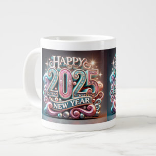 Grande Tasse Joyeux Nouvel An 2025 Personnaliser café Boug de s
