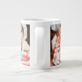 Grande Tasse Joyeux script de Noël à la main (Dos)