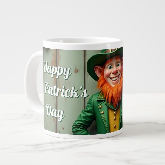 Grande Tasse Joyeux St. Patrick's Day Leprechaun (Devant gauche)