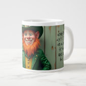 Grande Tasse Joyeux St. Patrick's Day Leprechaun (Devant droit)