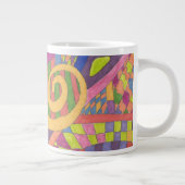 Grande Tasse "Jungle Stripes 2" Art Abstrait (Droite)