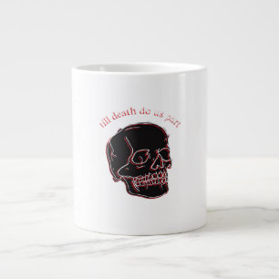 Grande Tasse Jusqu'À Ce Que La Mort Nous Part - Glitch Crâne Av