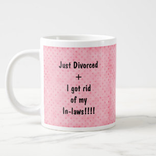 Grande Tasse Juste divorcé de rose