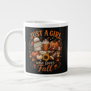 Grande Tasse Juste Une Fille Qui Aime Le Football D'automne Cit