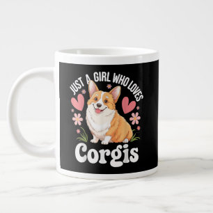 Grande Tasse Juste une fille qui aime les Corgis
