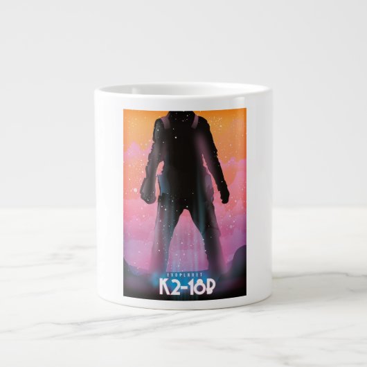 Grande Tasse K2-18b exoplanète art spatial (Devant)