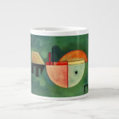 Grande Tasse Kandinsky vers le haut Abstrait peinture verte (Devant)