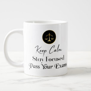 Grande Tasse Keep calm. Restez Concentrés. Passer vos examens