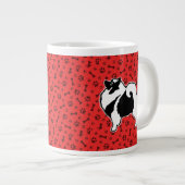 Grande Tasse Keeshond Graphics - Cute Original Chig Art (Devant droit)