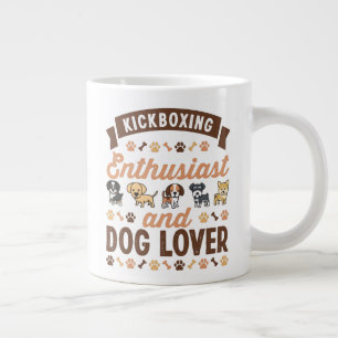 Grande Tasse Kickboxing Enthousiaste et cadeau Amoureux des chi